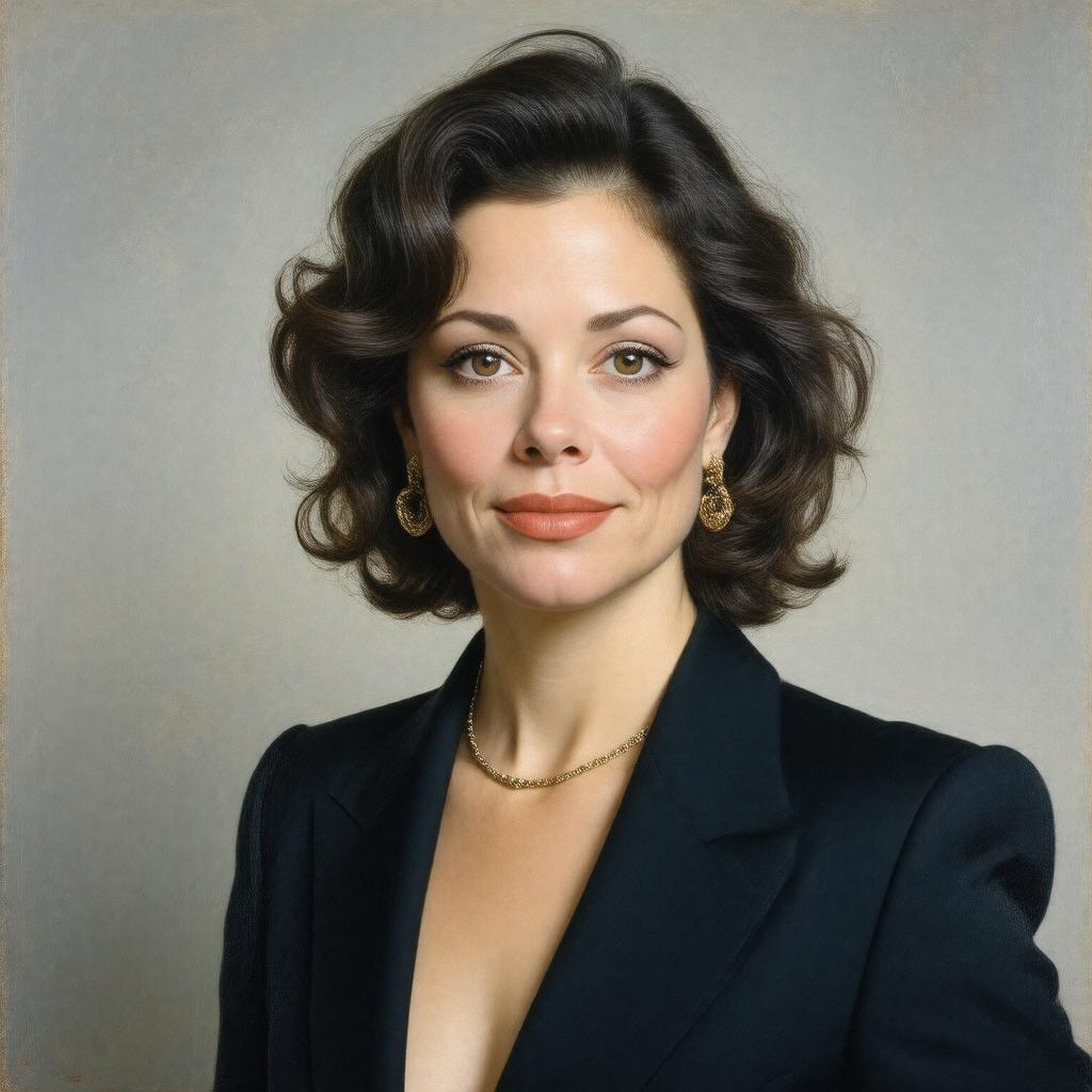 Click to view larger image AI-created image of Margaret Colin
