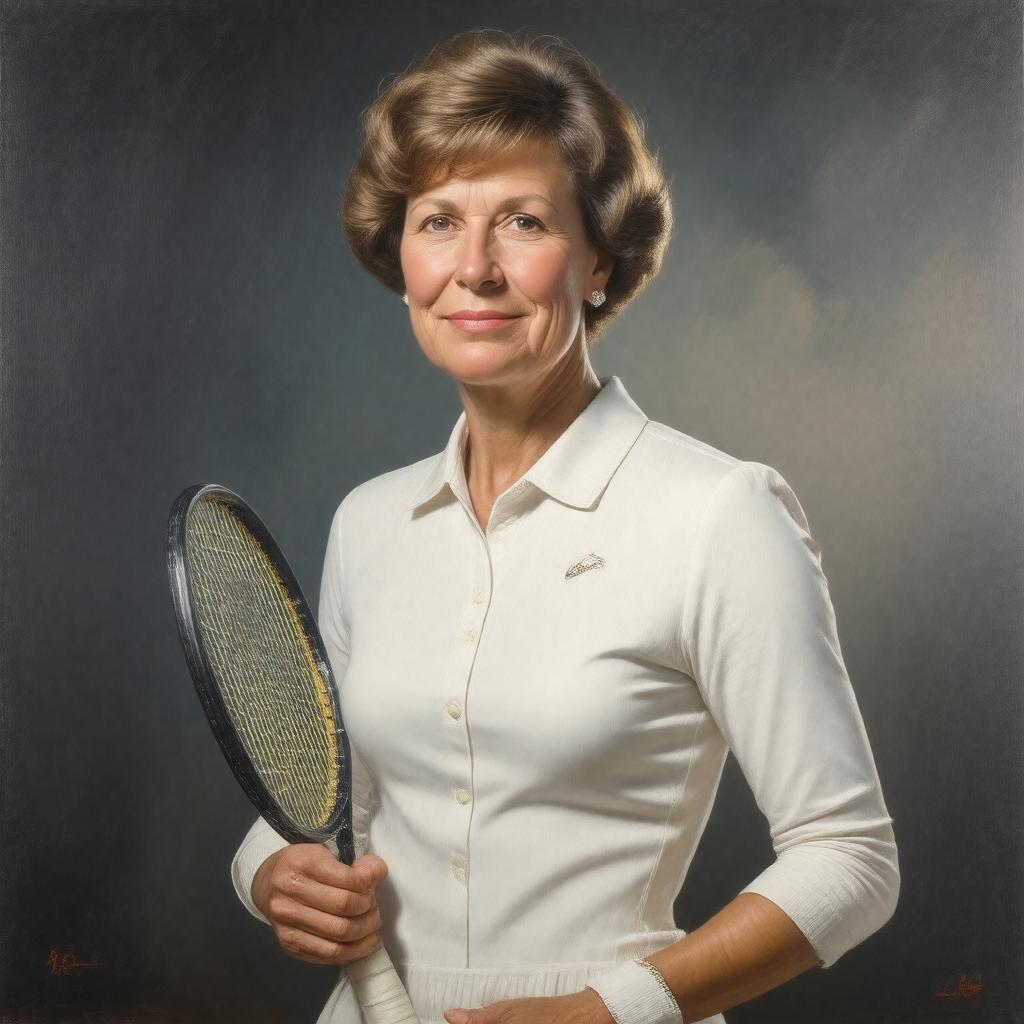 AI-created image of Margaret Court