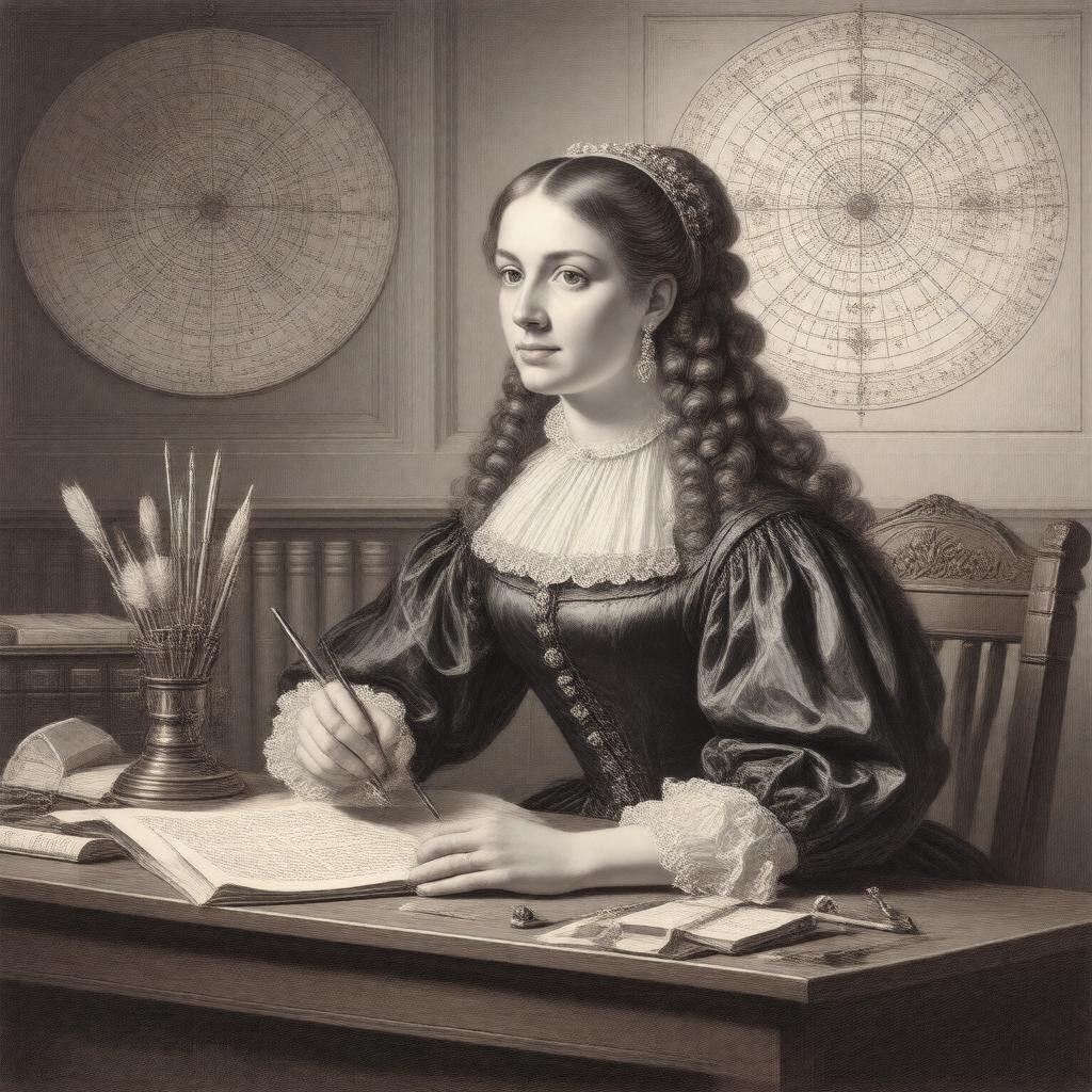 AI-created image of Margaret Flamsteed