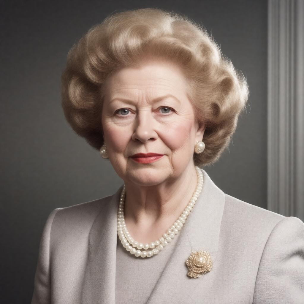 AI-created image of Margaret Hilda Thatcher