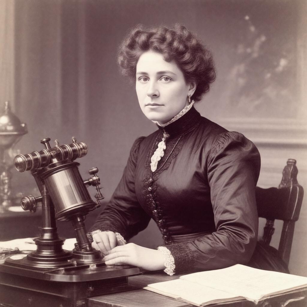 Click to view larger image AI-created image of Margaret Lindsay Huggins