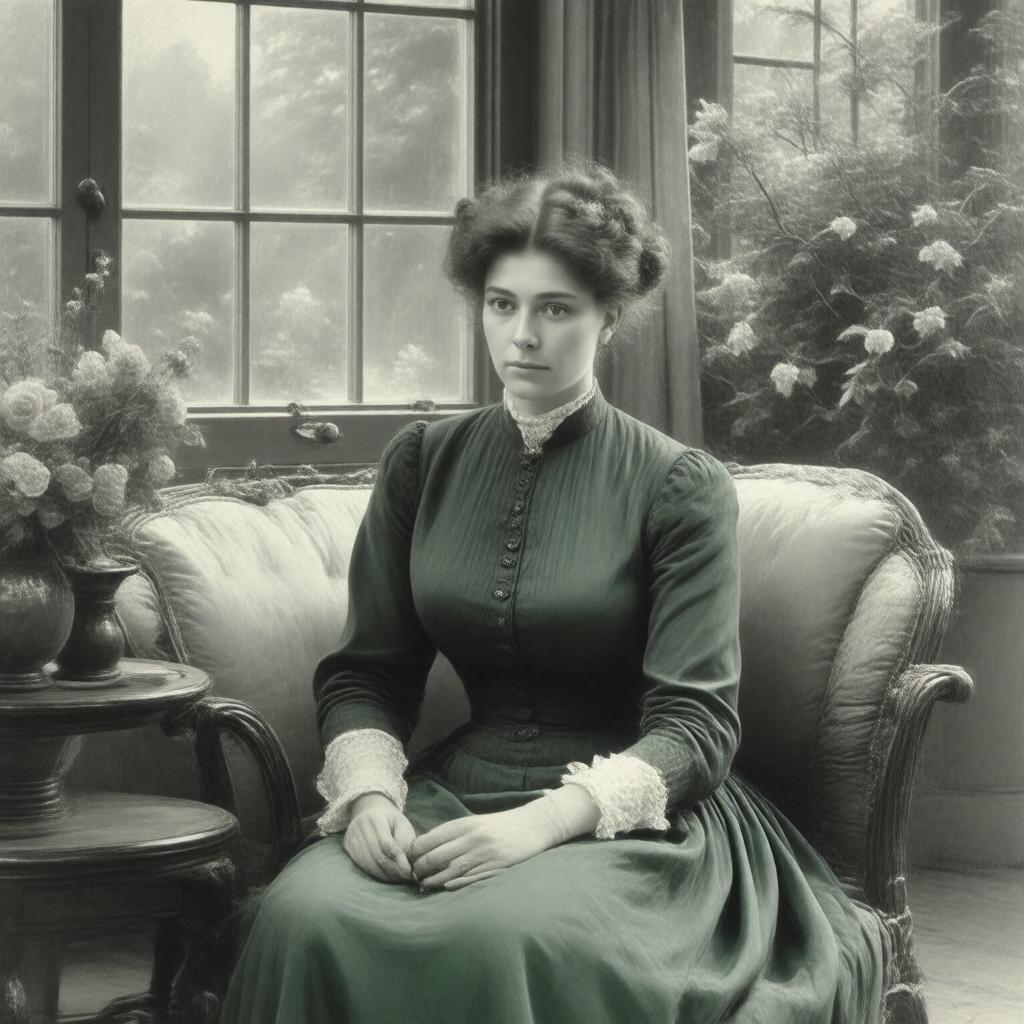 AI-created image of Margaret Schlegel