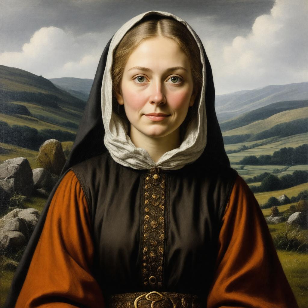 Click to view larger image AI-created image of Margaret ferch Dafydd