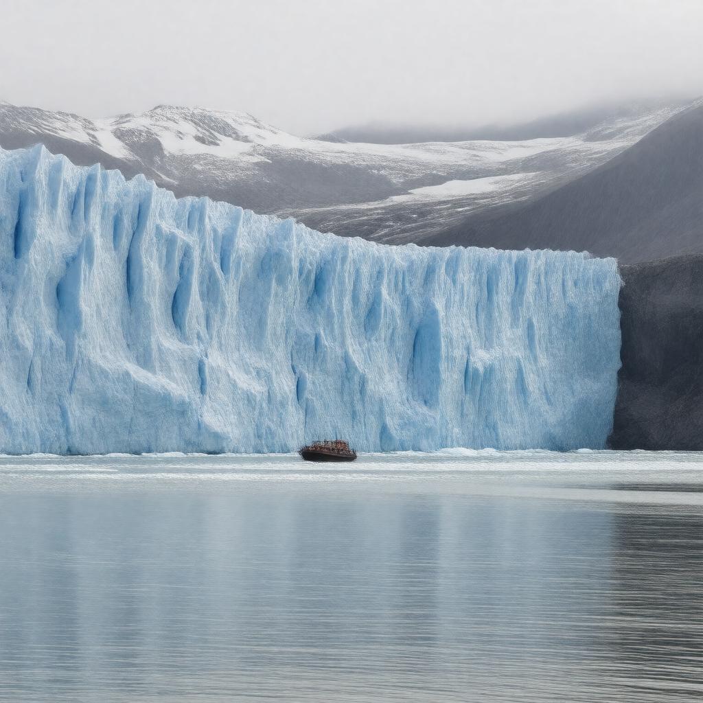 AI-created image of Margerie Glacier