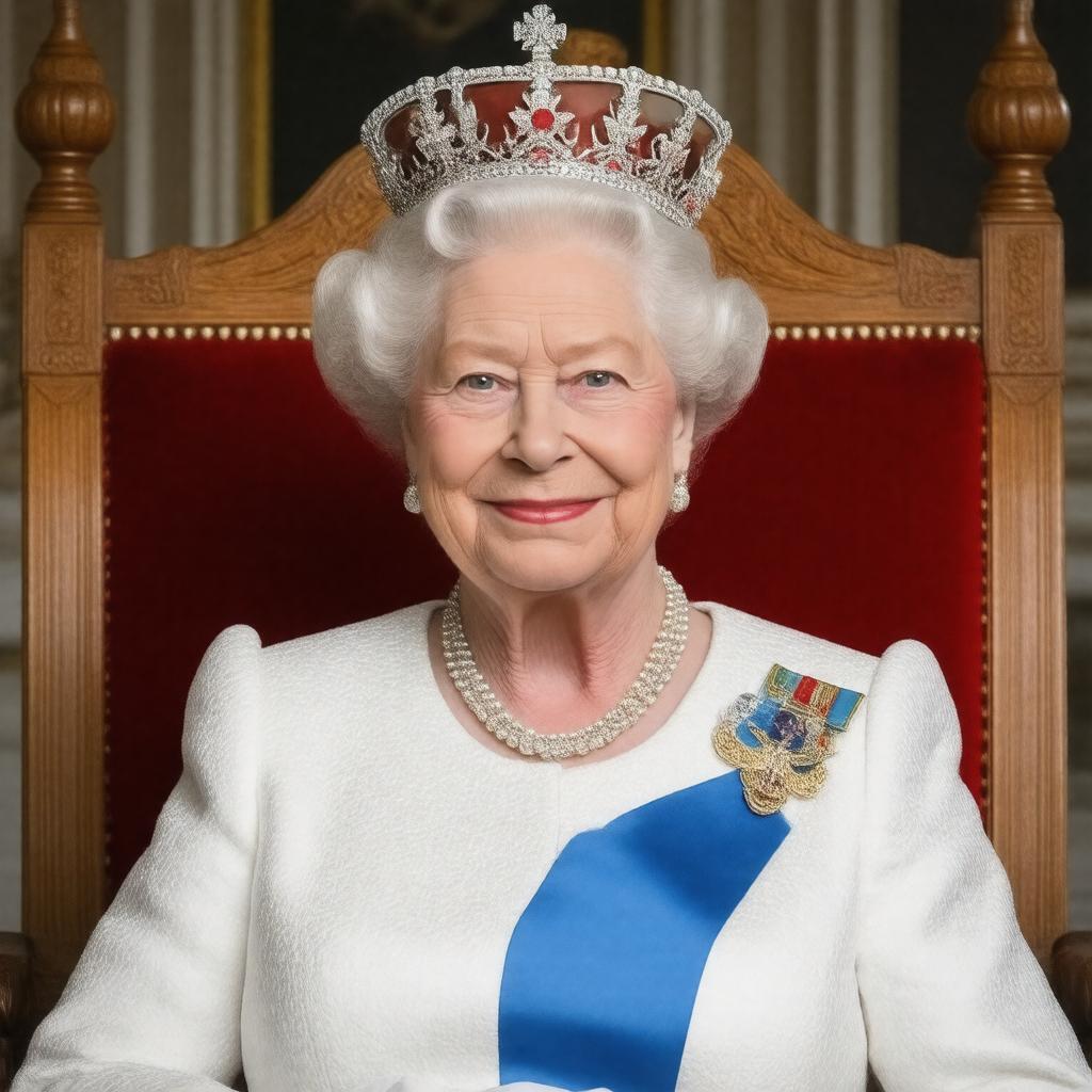 AI-created image of Margrethe II