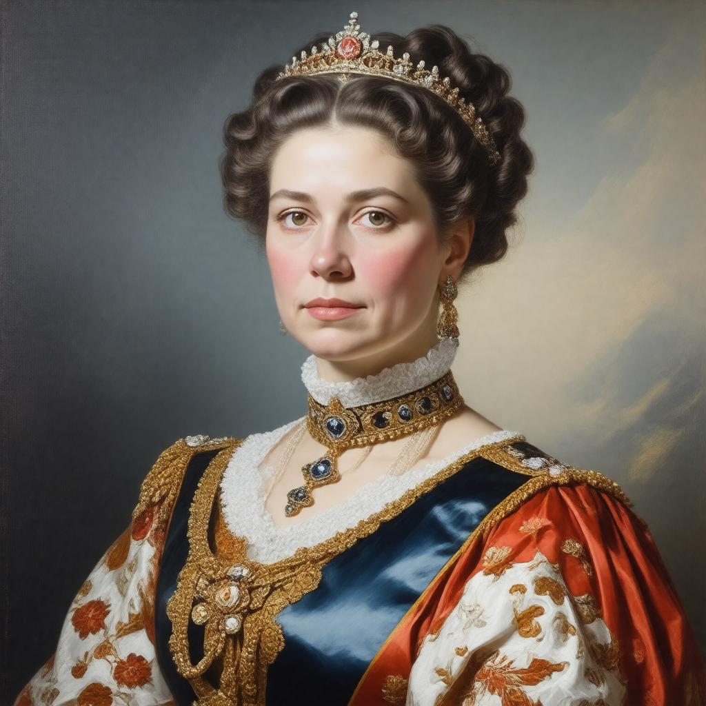 AI-created image of Maria Alexandrovna Romanova
