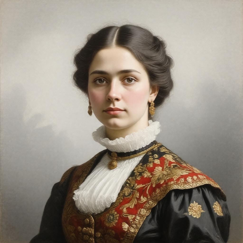 AI-created image of Maria Alexandrovna Ulyanova