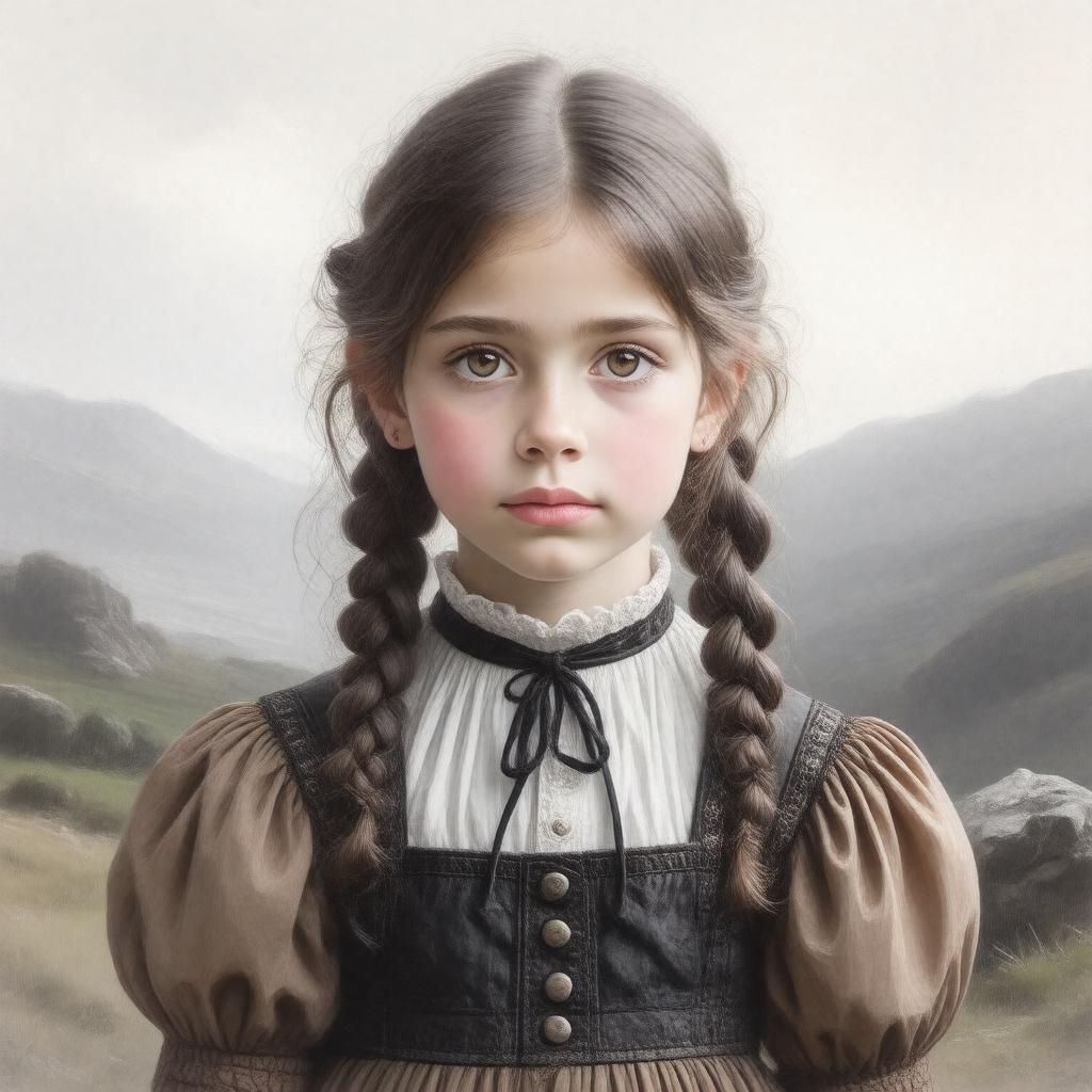 AI-created image of Maria Brontë (daughter)