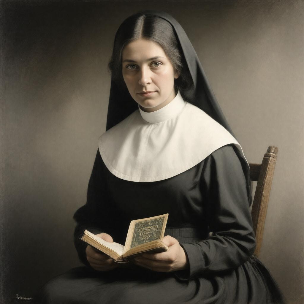 AI-created image of Maria Francesca Rossetti