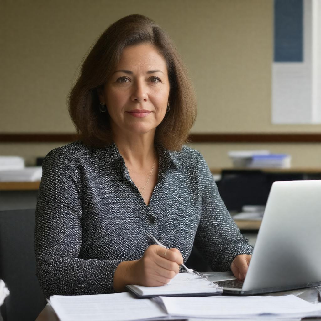 Click to view larger image AI-created image of Maria Panaritis