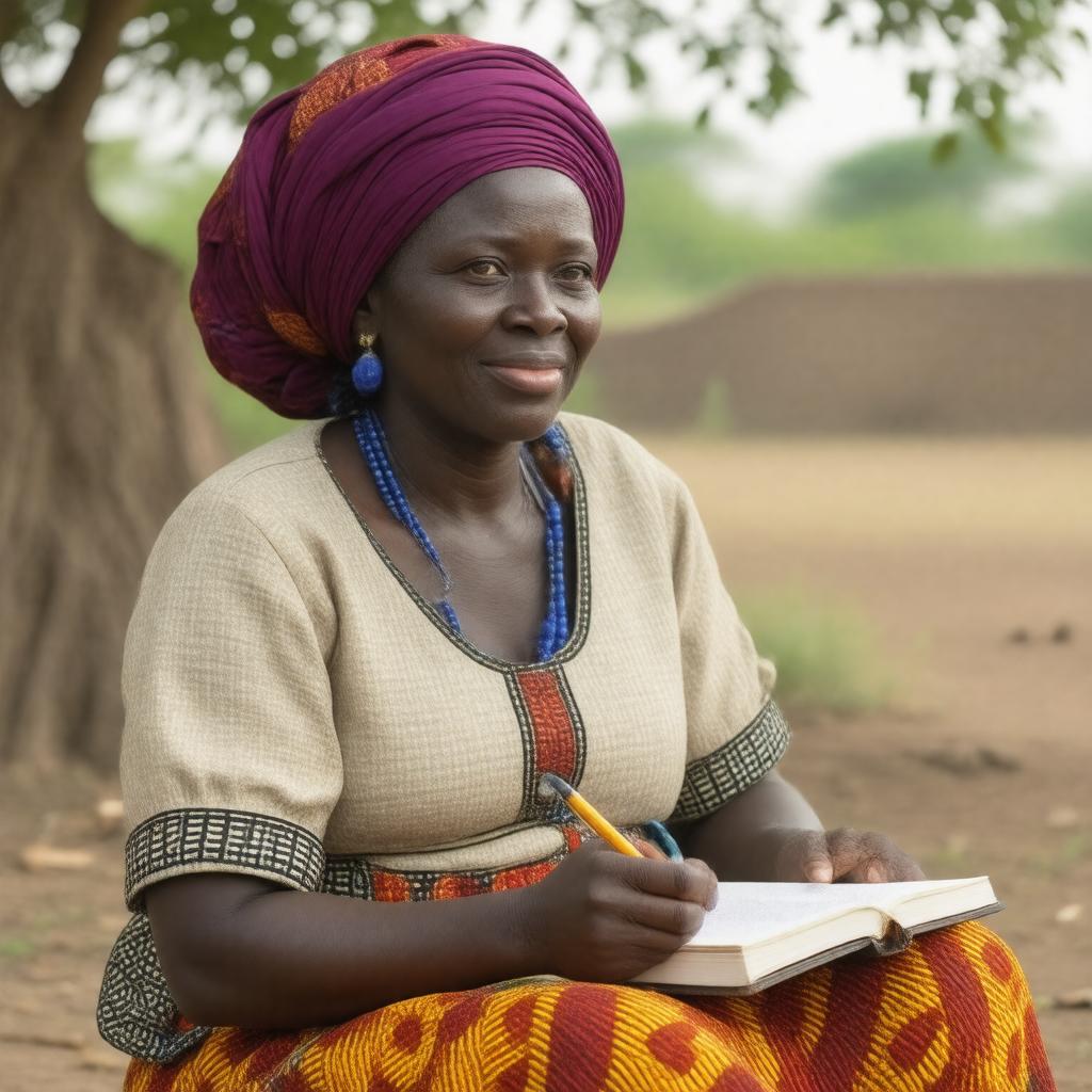 AI-created image of Mariama Bâ