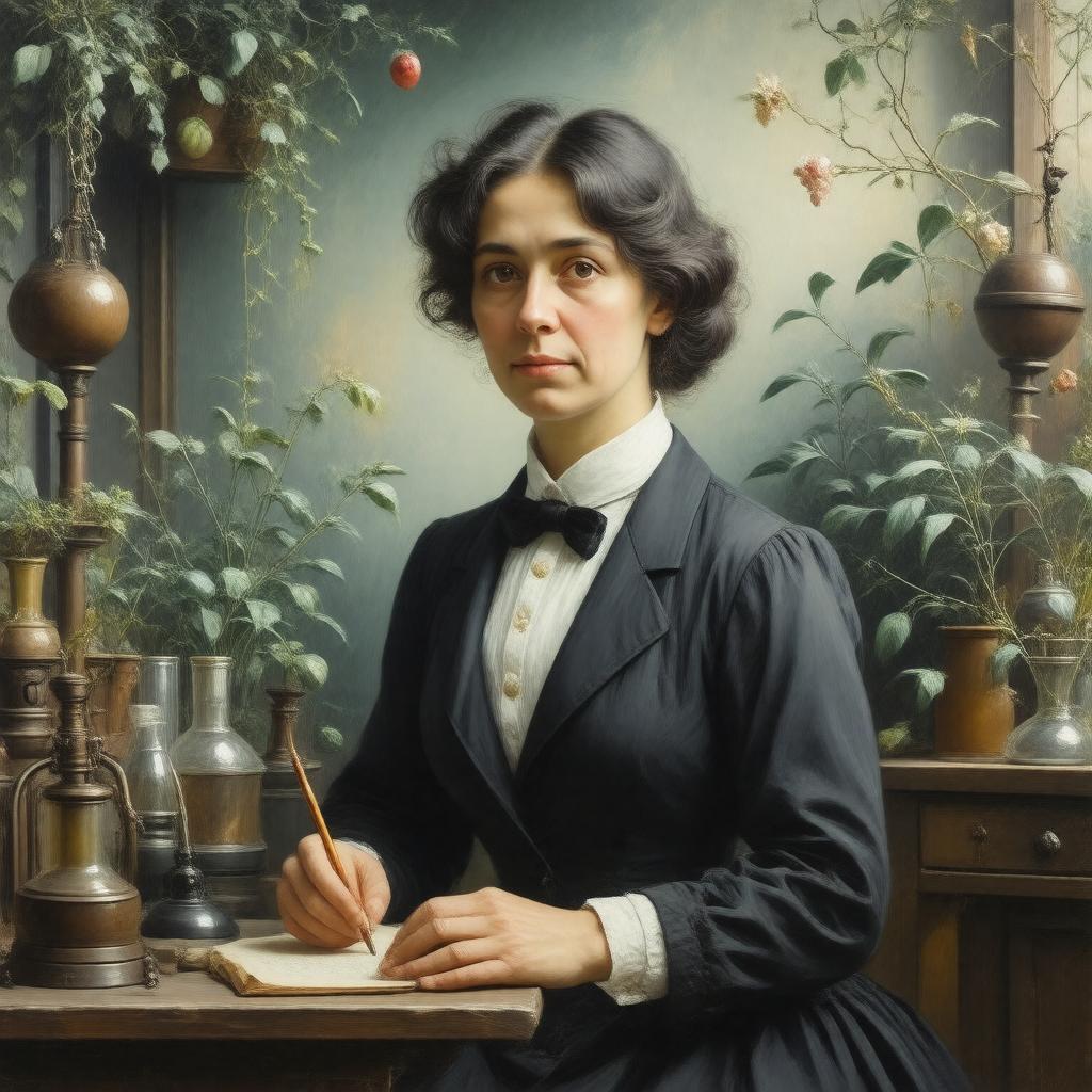 AI-created image of Marian Webb