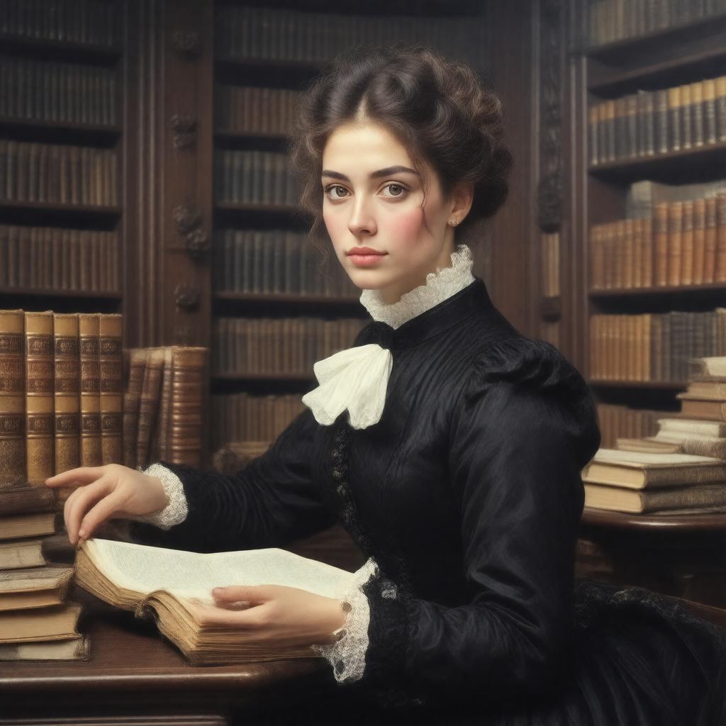 Click to view larger image AI-created image of Marianne Gaskell