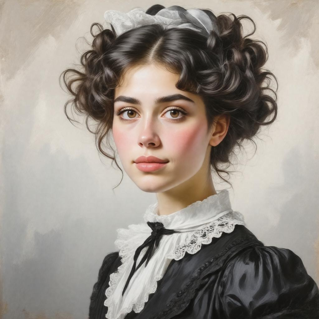 Click to view larger image AI-created image of Marianne Leonie