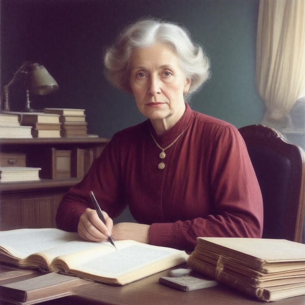 AI-created image of Marianne Moore