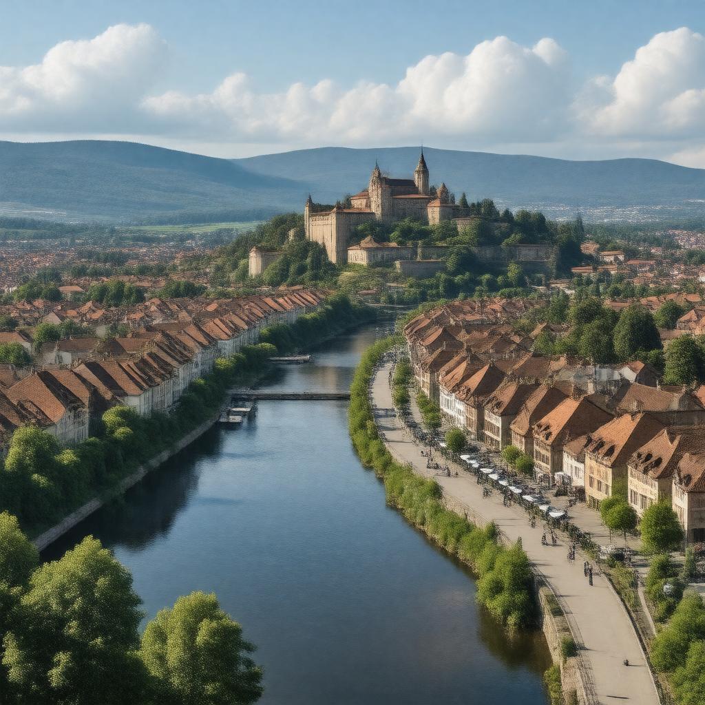 AI-created image of Maribor, Slovenia