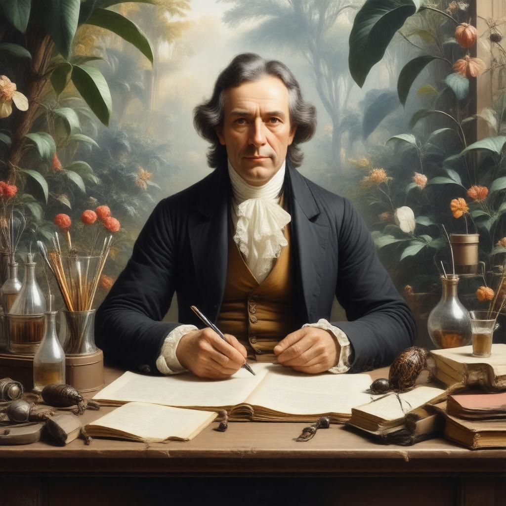 Click to view larger image AI-created image of Marie Jules César Savigny