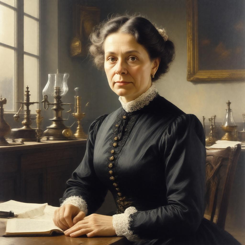 AI-created image of Marie Pasteur