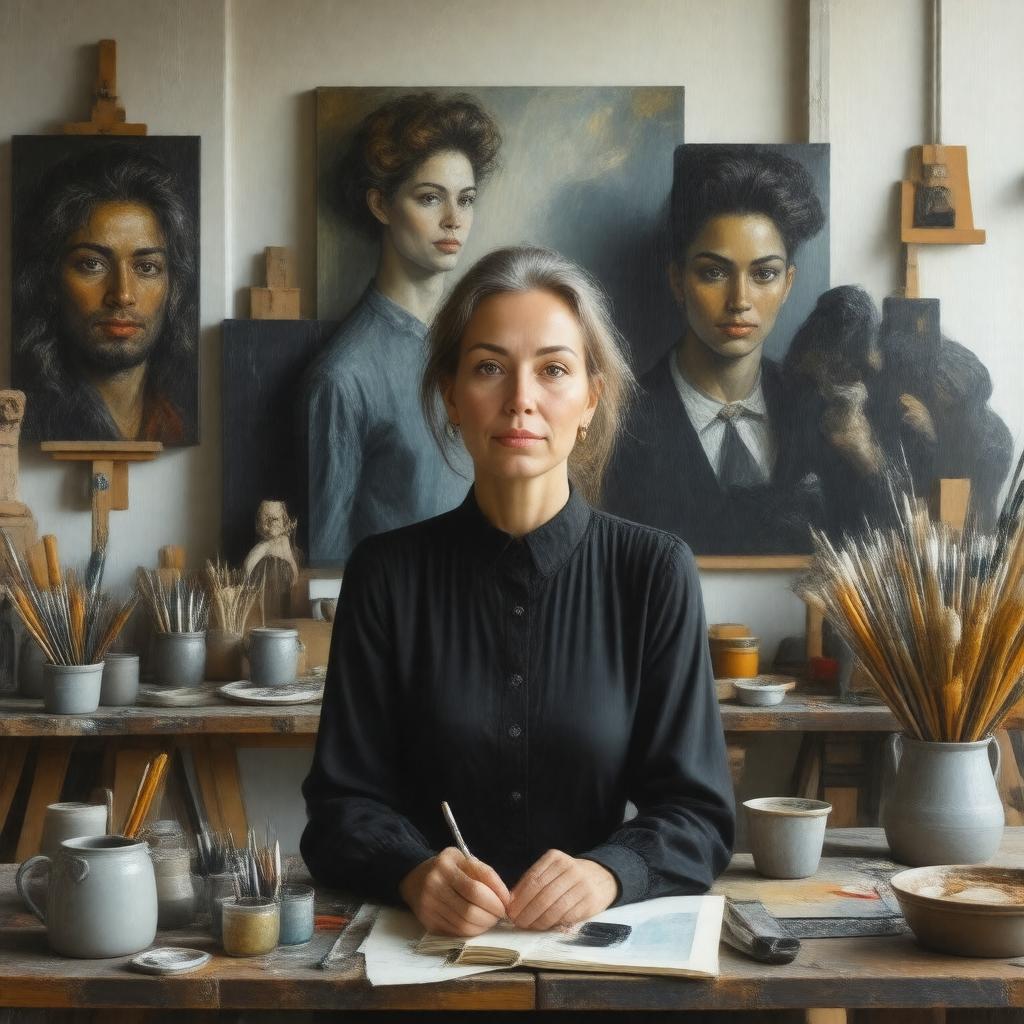 AI-created image of Marie Volshonok