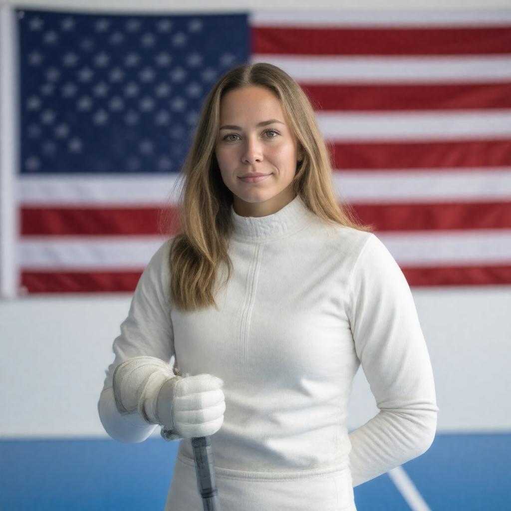 AI-created image of Mariel Zagunis