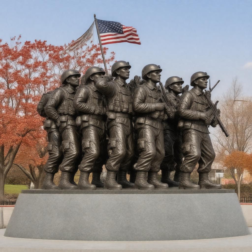 AI-created image of Marine Corps War Memorial