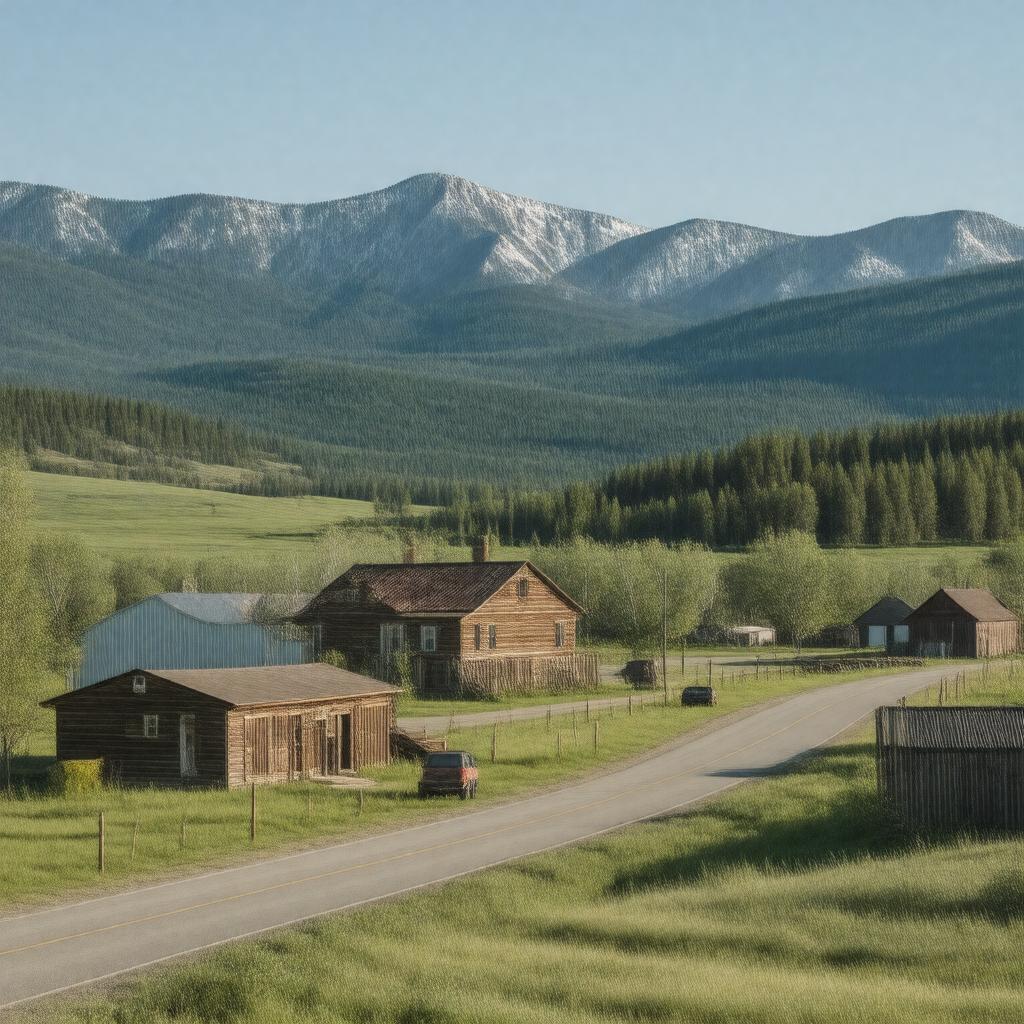 AI-created image of Marion, Montana