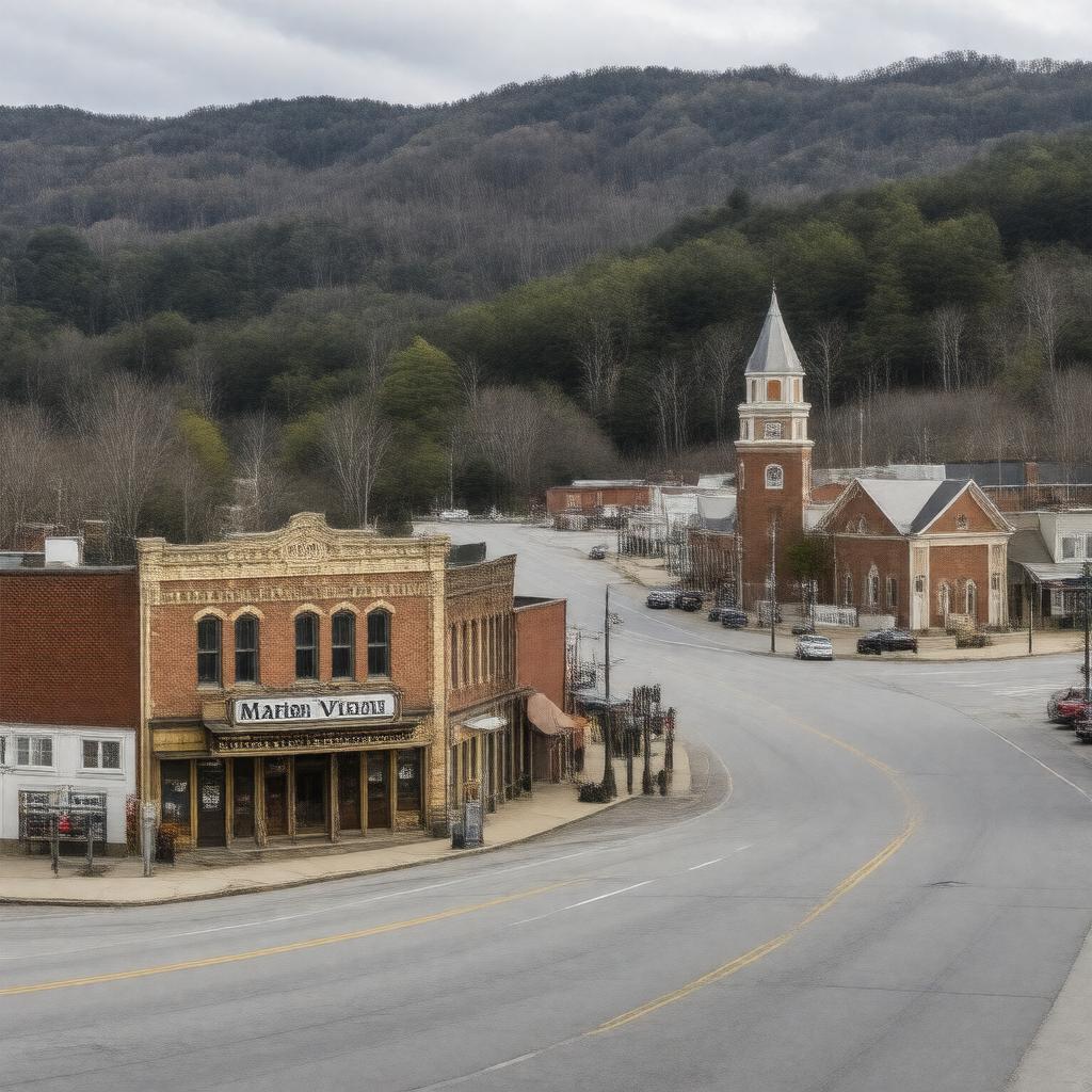 Click to view larger image AI-created image of Marion, Virginia