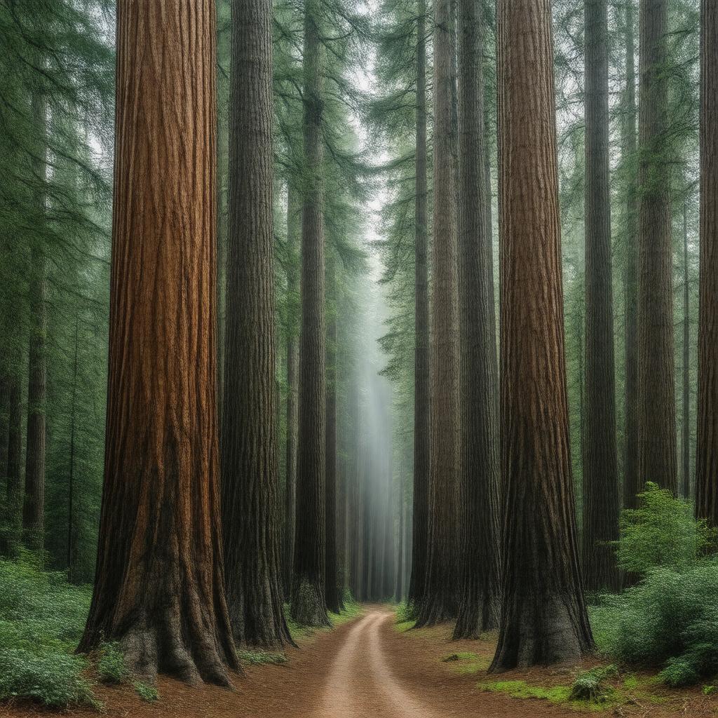 AI-created image of Mariposa Grove