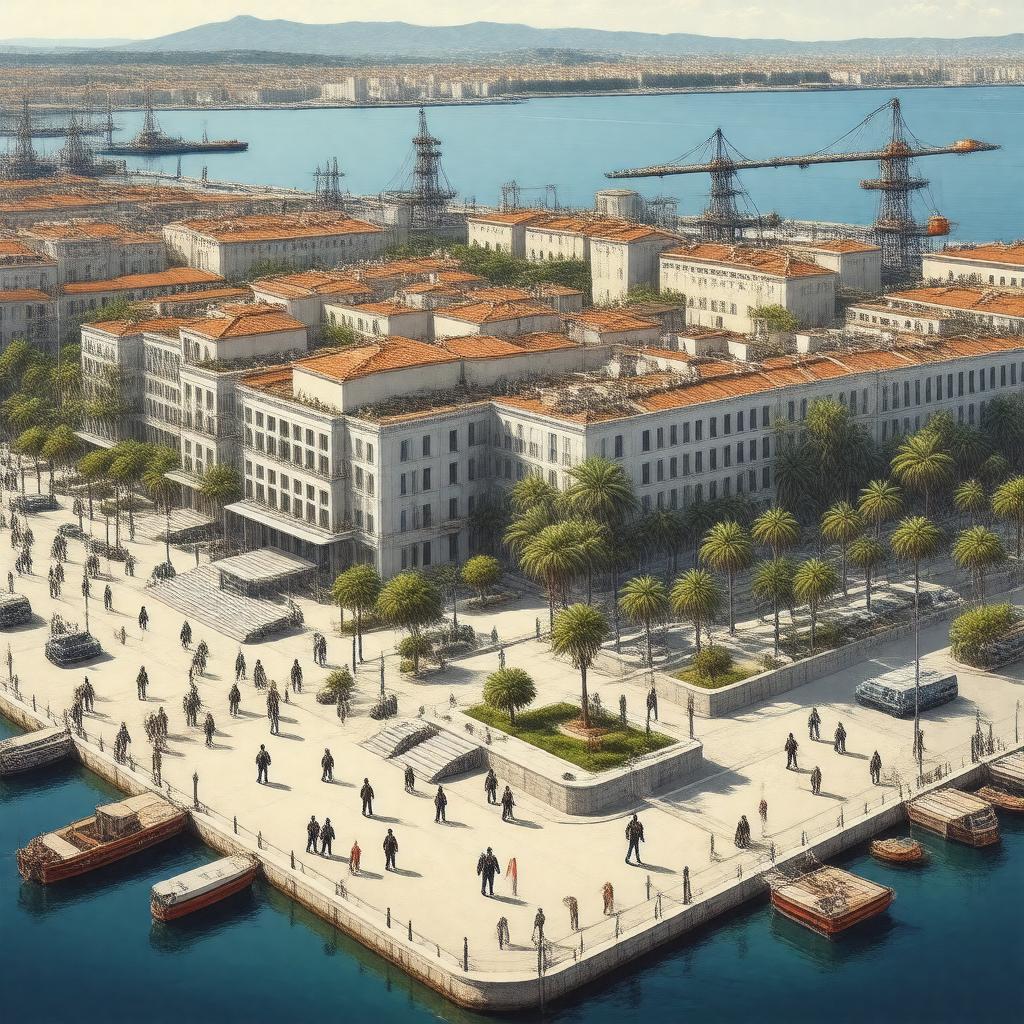 AI-created image of Maritime School in Marseille