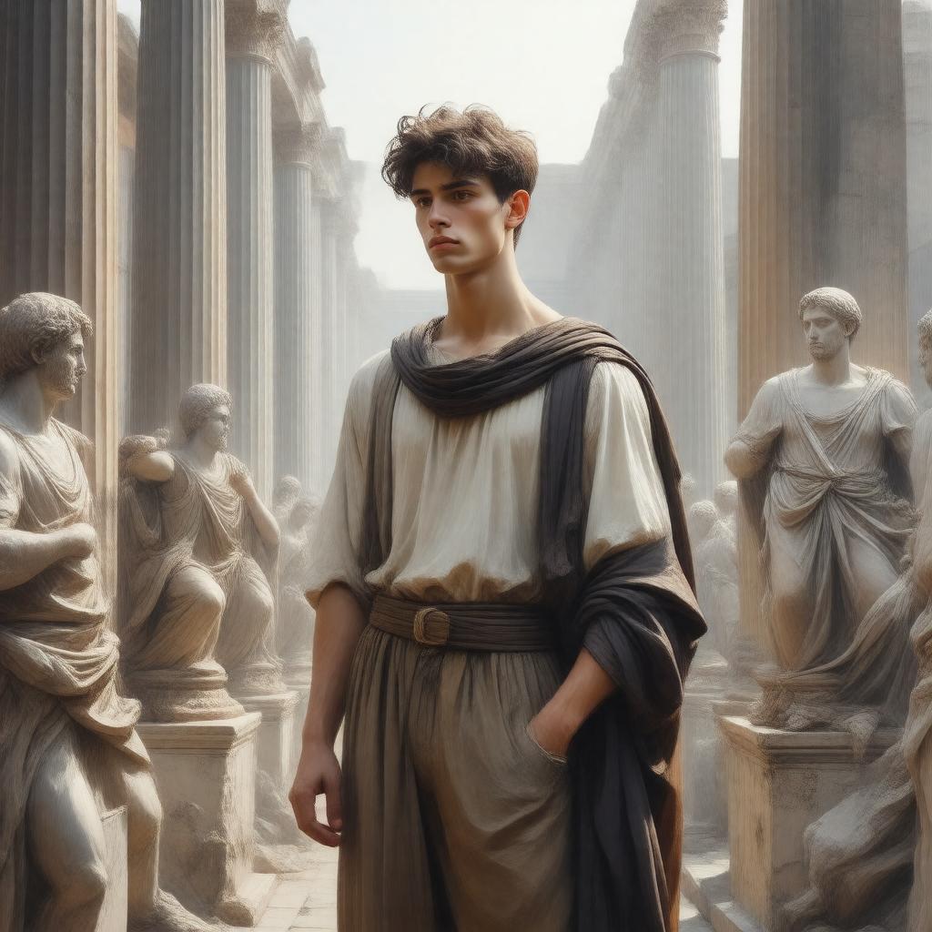 AI-created image of Marius the Epicurean
