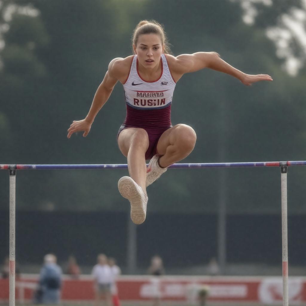 AI-created image of Mariya Lasitskene