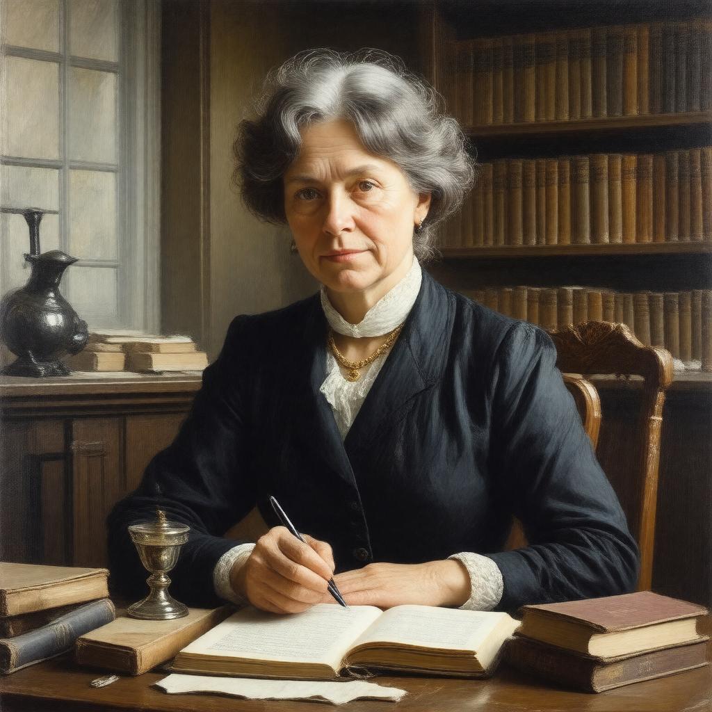 Click to view larger image AI-created image of Marjorie Frost