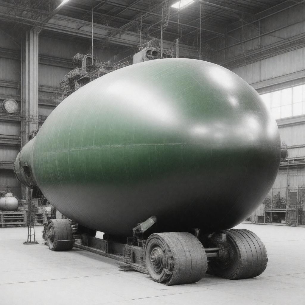 Click to view larger image AI-created image of Mark 3 nuclear bomb