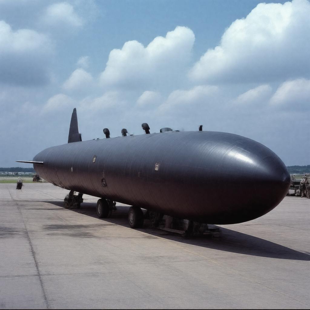 Click to view larger image AI-created image of Mark 4 nuclear bomb