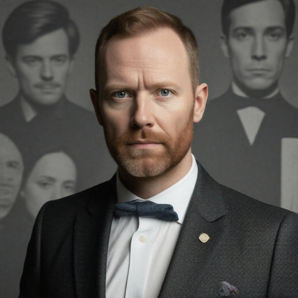 AI-created image of Mark Gatiss