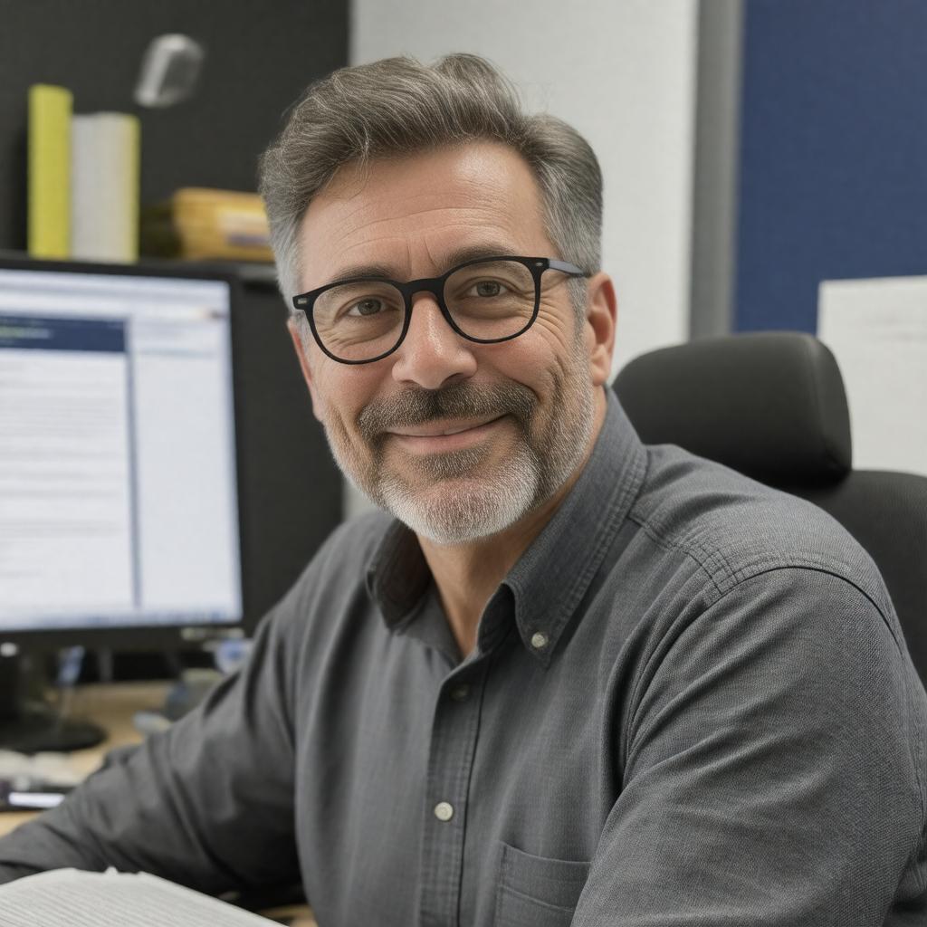 Click to view larger image AI-created image of Mark Guzdial