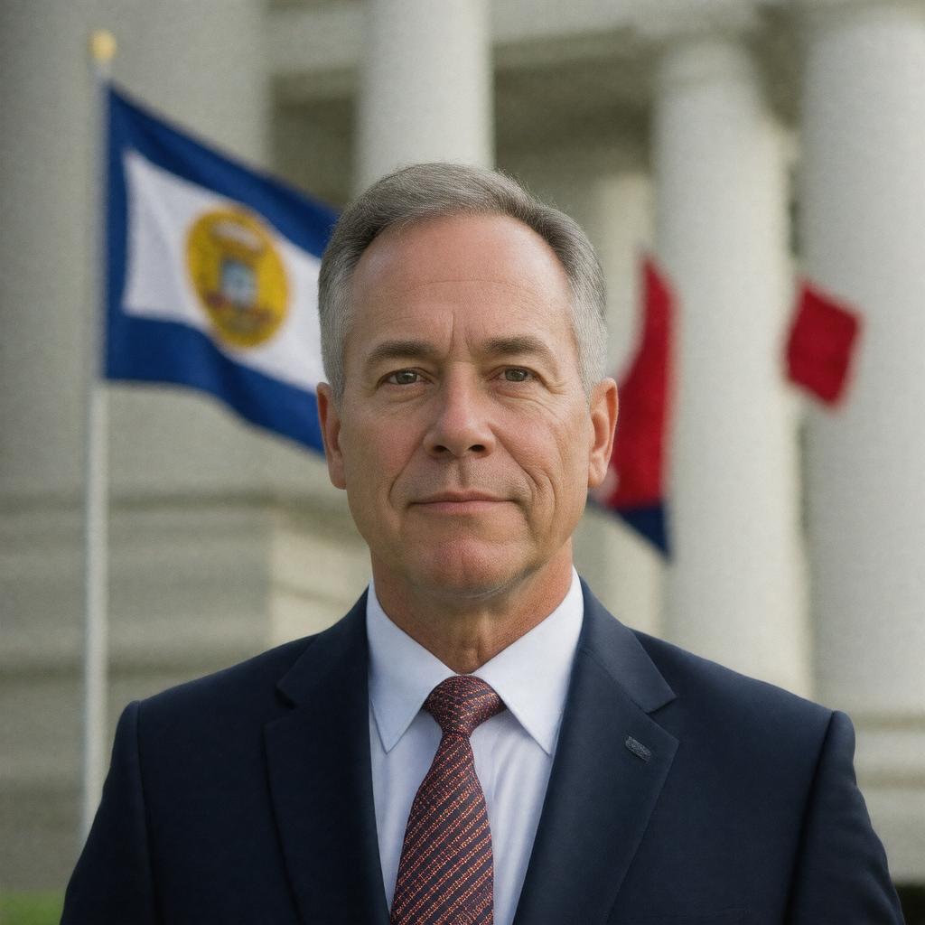 Click to view larger image AI-created image of Mark Levine