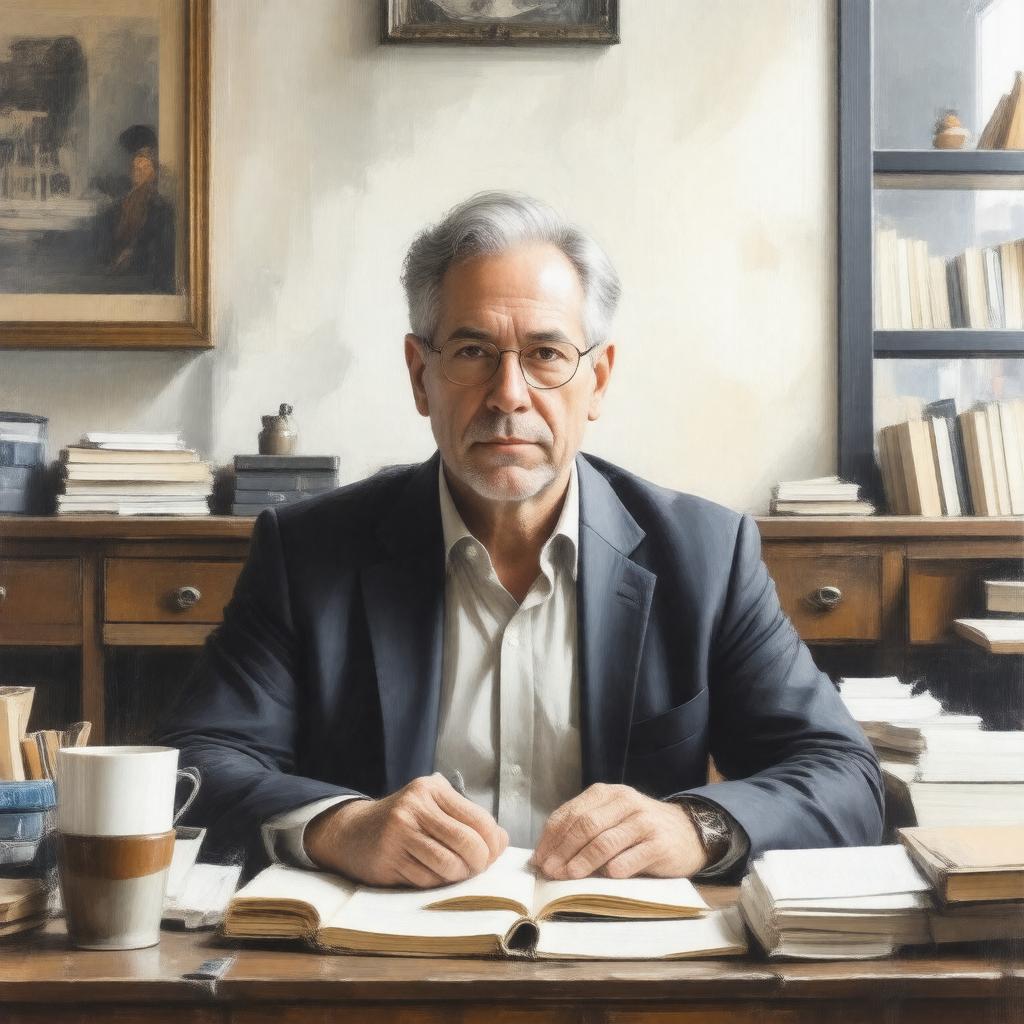 AI-created image of Mark Lilla