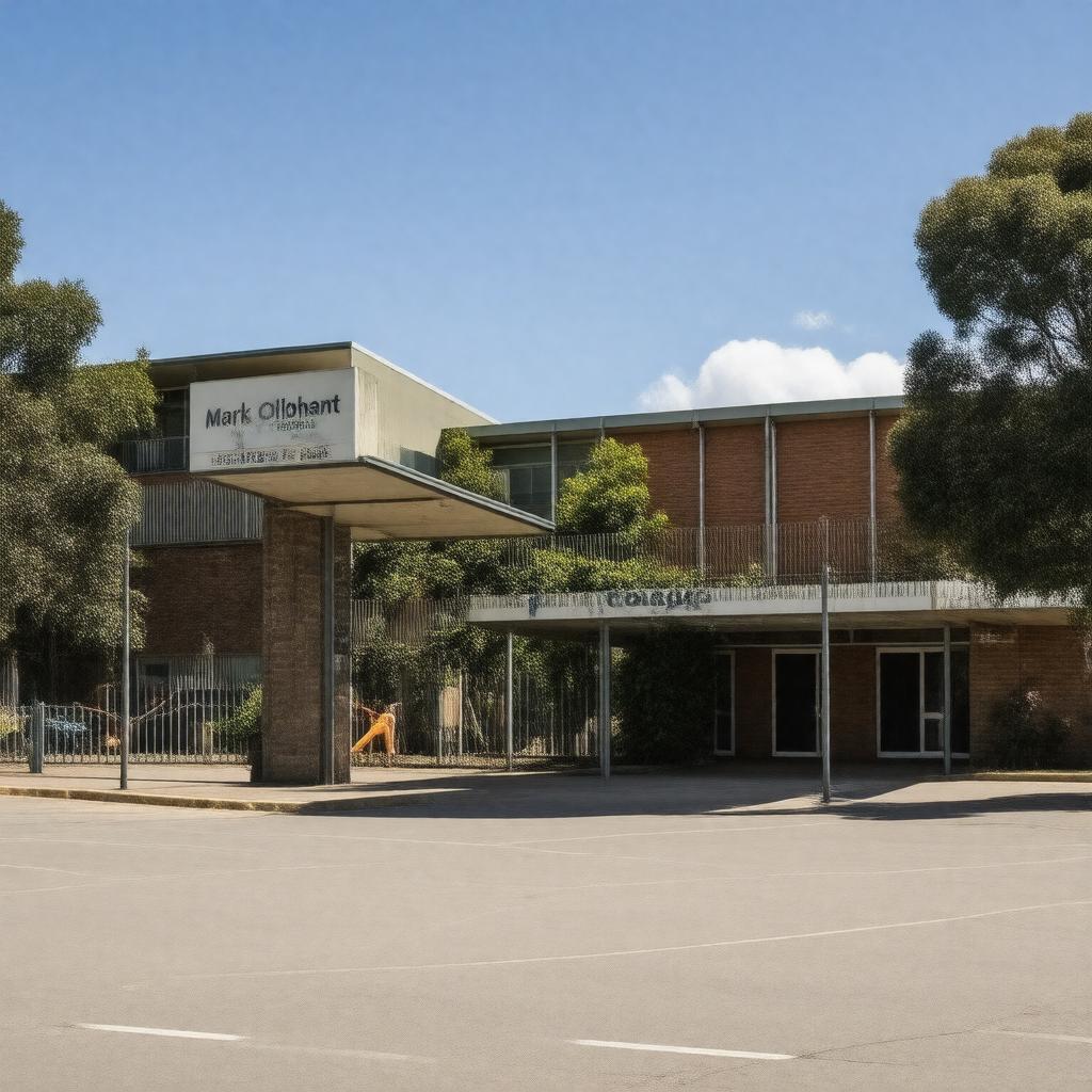 Click to view larger image AI-created image of Mark Oliphant College