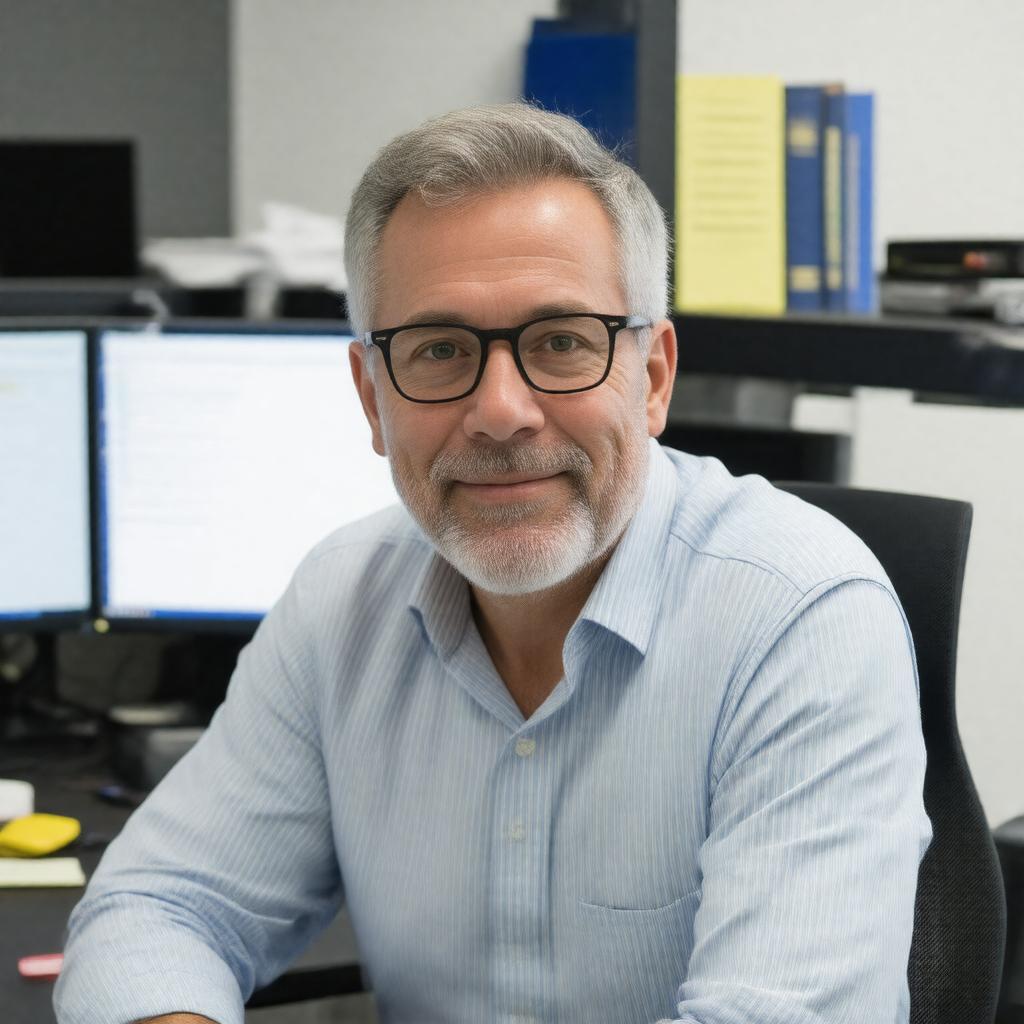 Click to view larger image AI-created image of Mark S. Miller