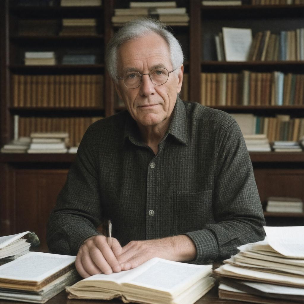 AI-created image of Mark Strand