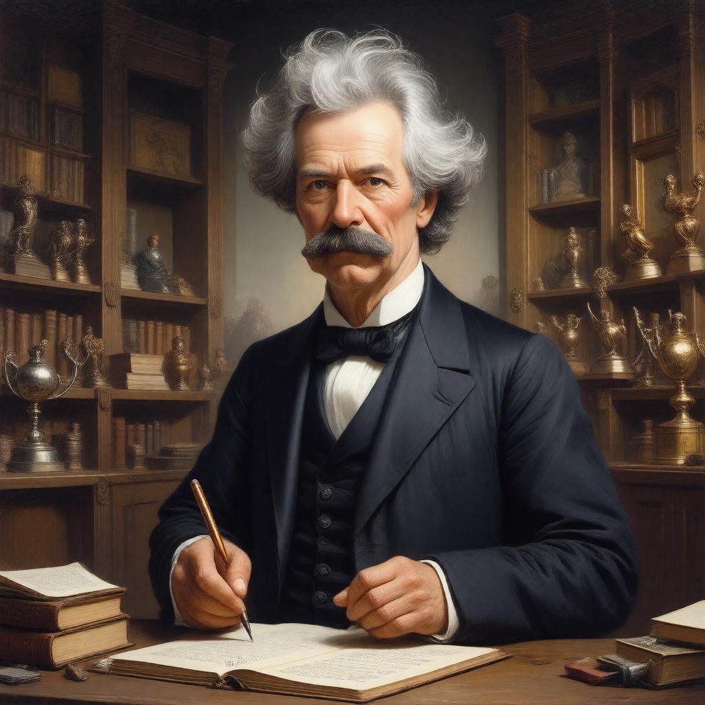 AI-created image of Mark Twain