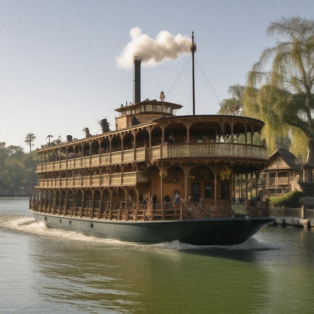 AI-created image of Mark Twain Riverboat