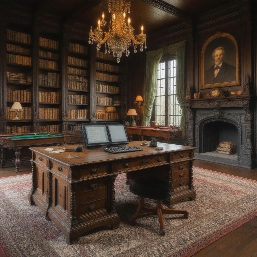 AI-created image of Mark Twain Study