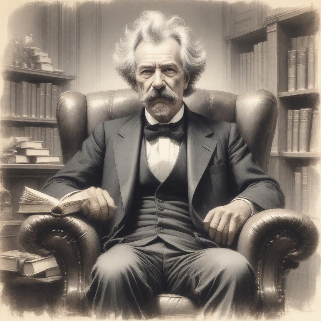 AI-created image of Mark Twain (narrator)
