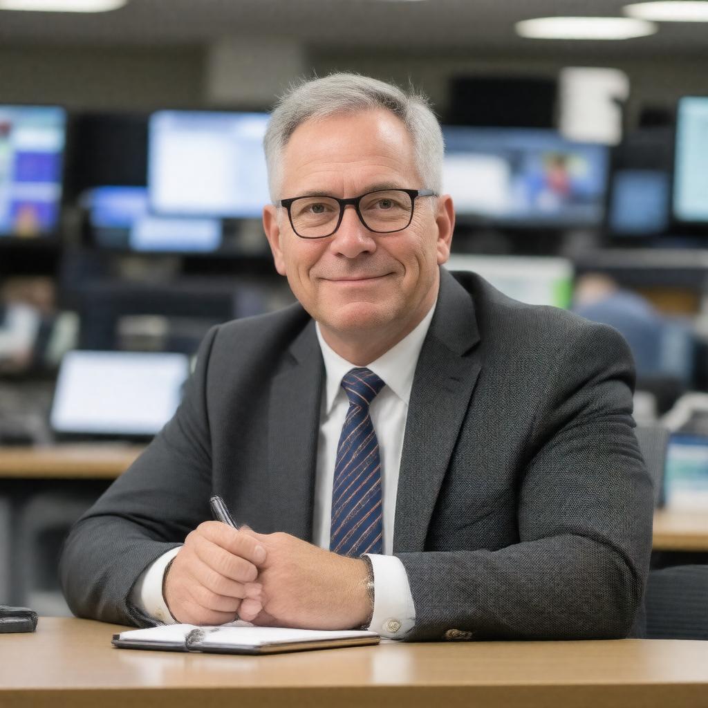 Click to view larger image AI-created image of Mark Z. Barabak