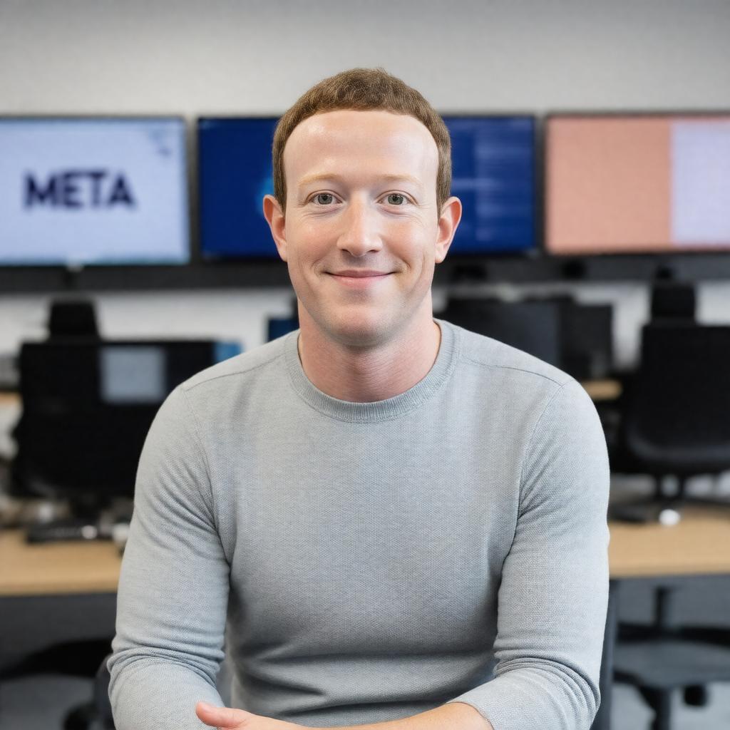 AI-created image of Mark Zuckerberg