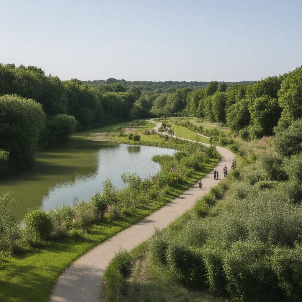 AI-created image of Markeaton Park
