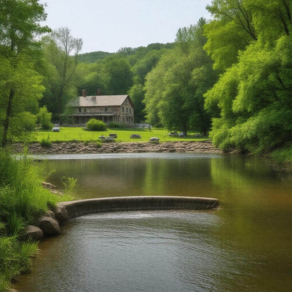 AI-created image of Markham Springs Recreation Area