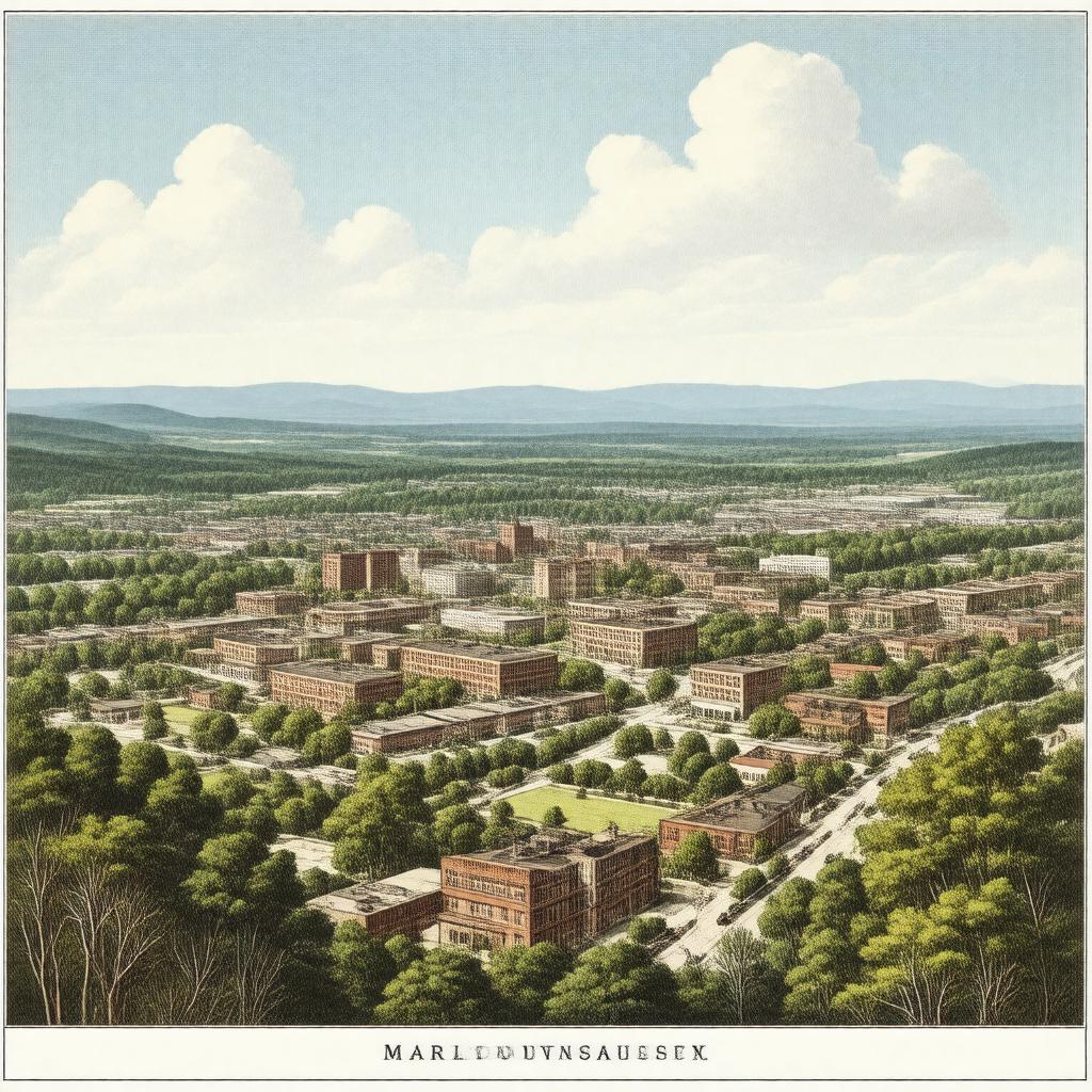 AI-created image of Marlborough, Massachusetts